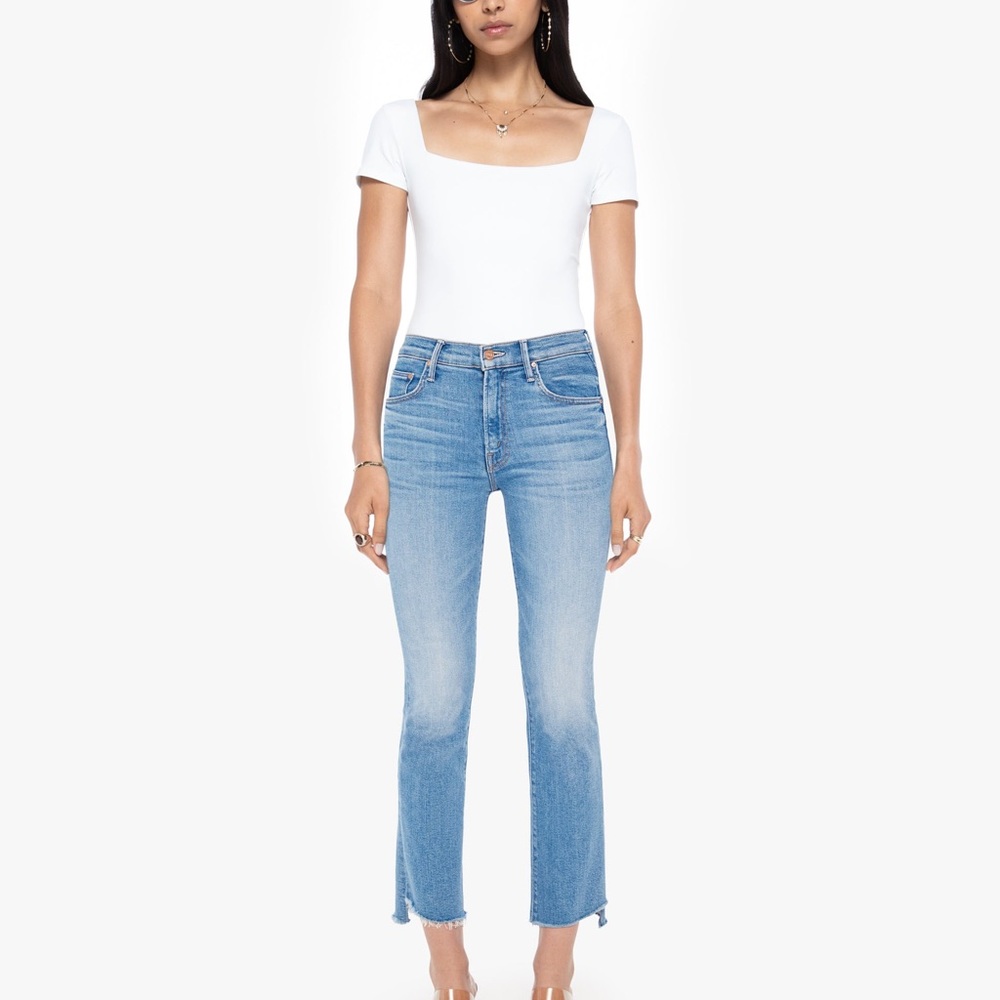 MOTHER Insider Crop Step Fray Jeans